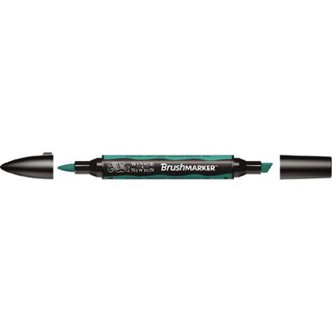 Brushmarker Winsor&Newton pędzelek+pisak, Turkus G956 - 2